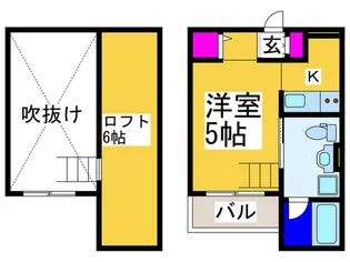 Luna堺東【2階】の間取り