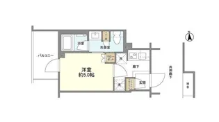 東京都港区芝5【マンション】の間取り