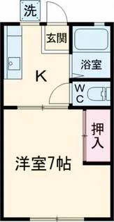 ヒルズクレセント【1階】の間取り