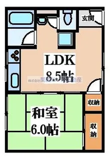 1LDKの間取り画像