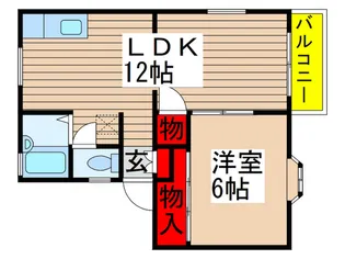 アビダシオンユ-カリ【1階】の間取り