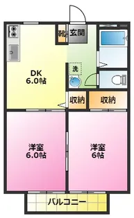 神奈川県川崎市中原区木月住吉町【マンション】の間取り