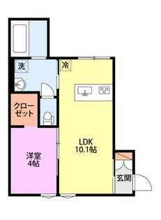 アーバンブランチ鳥屋野南【1階】の間取り