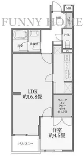 東京都世田谷区上馬4【マンション】の間取り