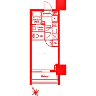 神奈川県横浜市西区平沼1【マンション】の間取り