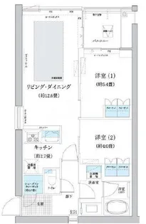 ガーデニエール砧WEST【10階】の間取り