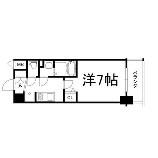 アドバンス西梅田グルーブ【8階】の間取り