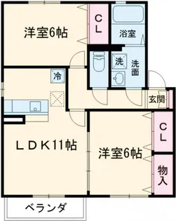 アルウェット【2階】の間取り