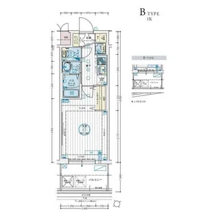 エステムコート名古屋鶴舞シエル【13階】の間取り