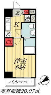 千葉県市川市市川南3【マンション】の間取り