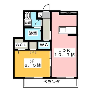 カーサ ソレアード【3階】の間取り