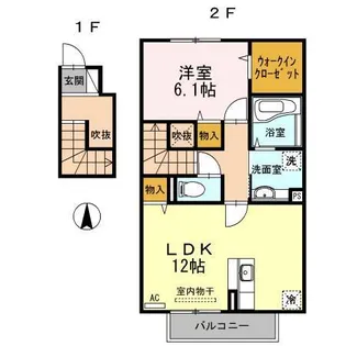 サニーコート宮崎駅東【2階】の間取り