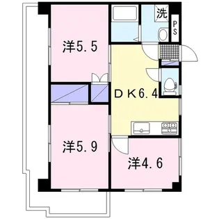 シティホーム桜ヶ丘【2階】の間取り