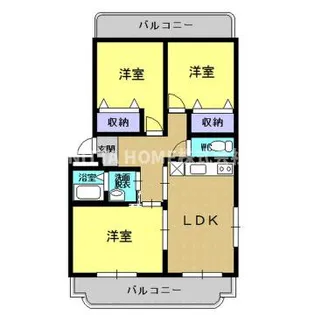 兵庫県丹波篠山市東吹【マンション】の間取り