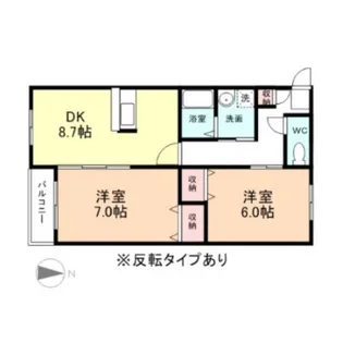 ドリーム・イーストA棟【2階】の間取り