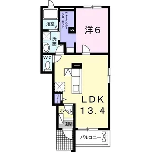 エンブレイス 今川C【1階】の間取り