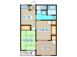 泉崎ハイツ【1階】の間取り