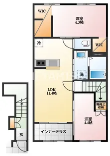 コムズ・ヴィルドミール【2階】の間取り