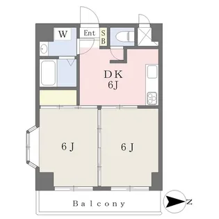 パルファム201【6階】の間取り