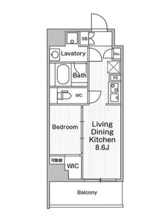 コンフォリア・リヴ巣鴨【6階】の間取り