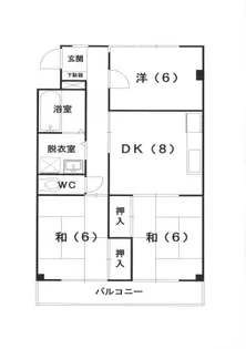 鷲田ビル【2階】の間取り
