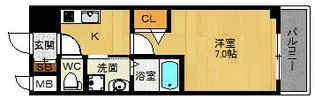 大阪府大阪市福島区大開2【マンション】の間取り