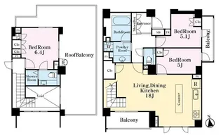 グランシーナ目白台【4階】の間取り