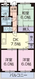 LimpiaEAST【1階】の間取り