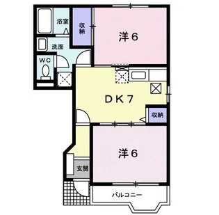 ノースヴィラ【1階】の間取り