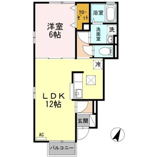 ボンボニエール雅【1階】の間取り