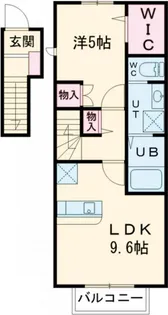 パークハウス A・B【2階】の間取り
