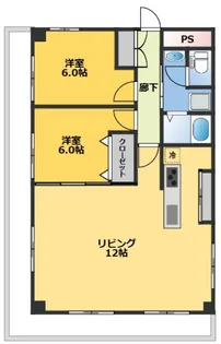 ライオンズマンション柳橋公園【8階】の間取り