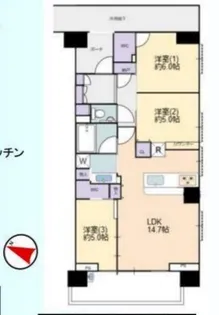 シティハウス森下ステーションコート【2階】の間取り