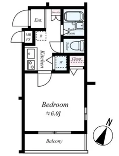 ヴィータローザ新江古田【2階】の間取り