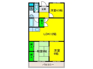 メゾンカタケ【4階】の間取り