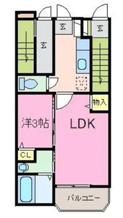 サンフェリシアン綾部駅前【2階】の間取り