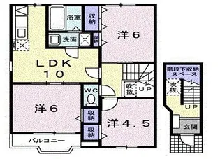 フロレスタII【2階】の間取り