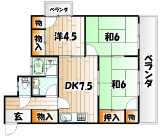 グリーンハイム【1階】の間取り