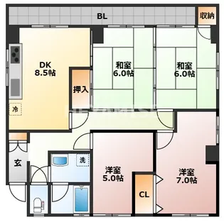 有吉マンション【3階】の間取り