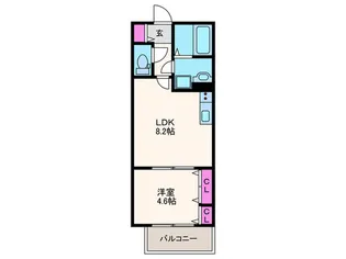 Casa Mira【2階】の間取り