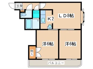 テラスハウス南郷【4階】の間取り