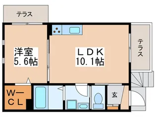 リーシア荻窪【1階】の間取り