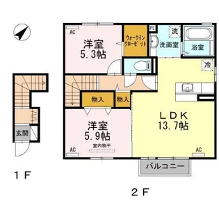 セジュールvery【2階】の間取り