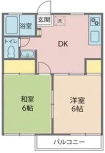 ポルシェ町田南大谷【1階】の間取り