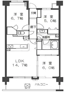 ライオンズガーデンテラス鎌倉山崎【3階】の間取り