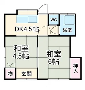 ハイツ小田2号【2階】の間取り