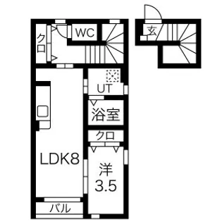 オーズコート【2階】の間取り