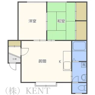ミドリハイツ【1階】の間取り