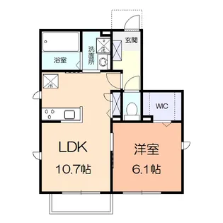 クレール【1階】の間取り