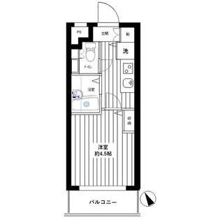 フェニックス五反田【6階】の間取り